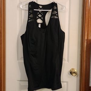 Cacique swim tankini racer back, underwire padded.